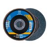 Pferd 4-1/2" x 7/8" A.H. POLIFAN® Flap Disc - Z PSF STEELOX, Zirconia, 40 Grit, Conical 62052